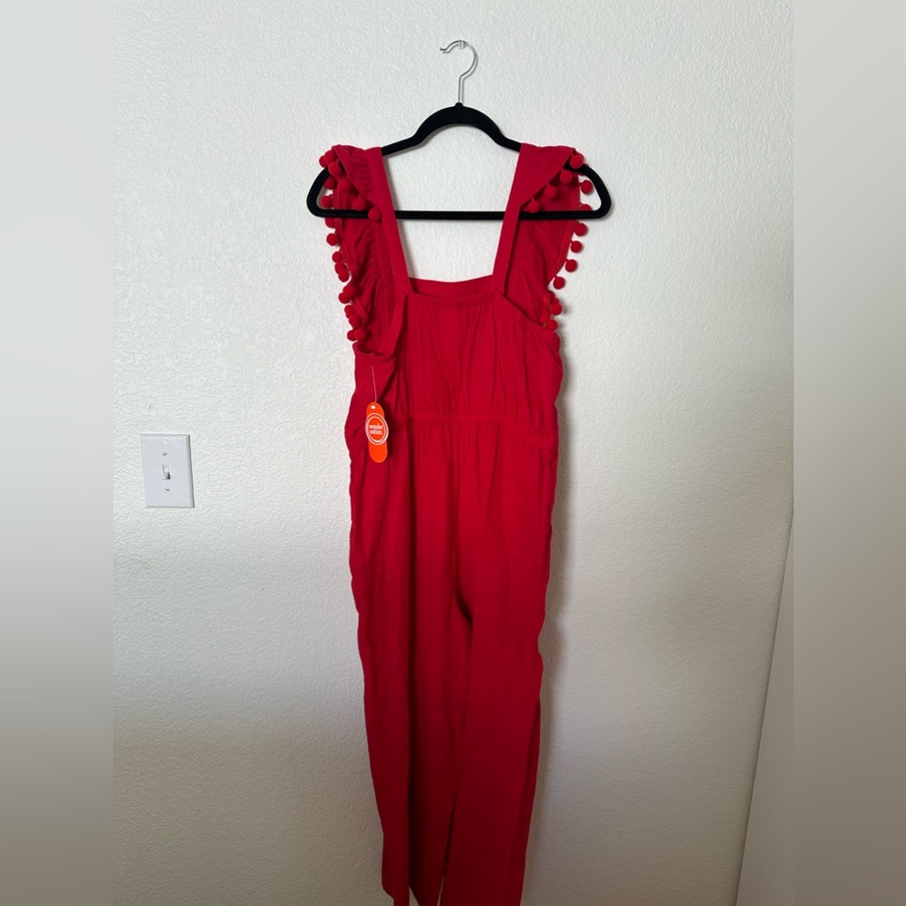NWT. RED ROMPER.